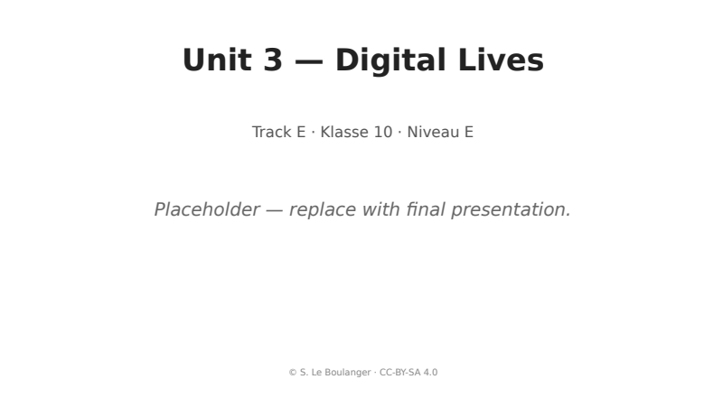 Thumbnail for Unit 3 — Digital Lives