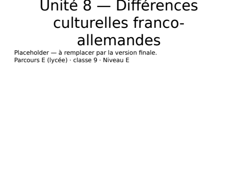 Aperçu de la présentation